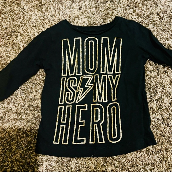 Carter's Black and Gold Long Sleeve Tee - Picture 1 of 2